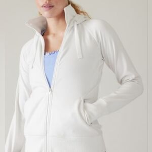 Athleta Triumph Luxe White Hoodie